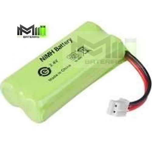 BATERIA PARA TELEFONE SEM FIO MODELO 2XAAA 2,4V 600MAH NI-MH CONECTOR A58 COM 2 VIAS