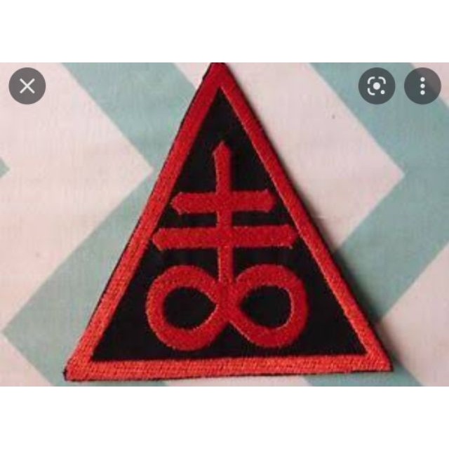 Patch bordado leviathan cross cruz do enxofre leviatã stranger things 4