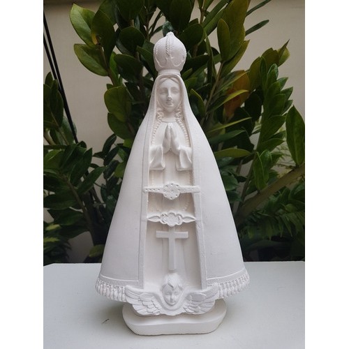 2 Nossa Senhora Aparecida Gesso Cru 30 Cm em Oferta na Shopee