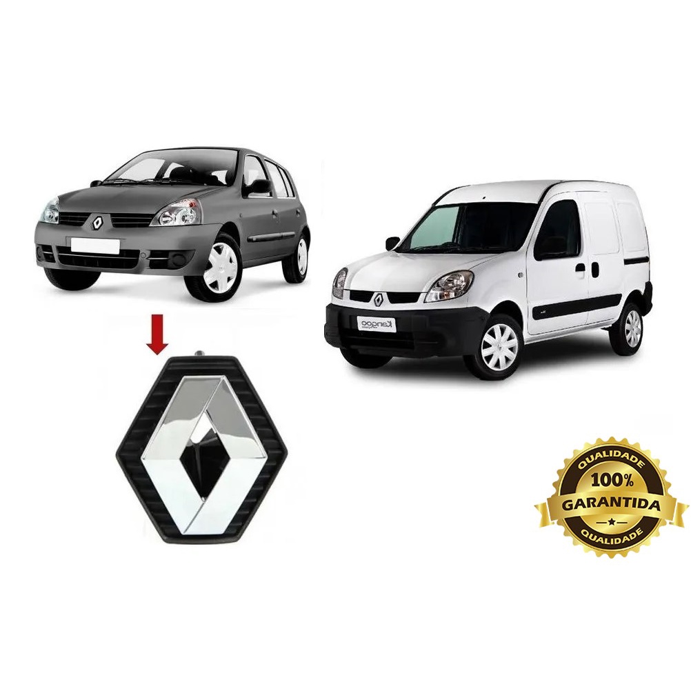 Emblema Dianteiro Renault Clio 2003 Até 2012 Kangoo 2009 Até 2014 MOD Original