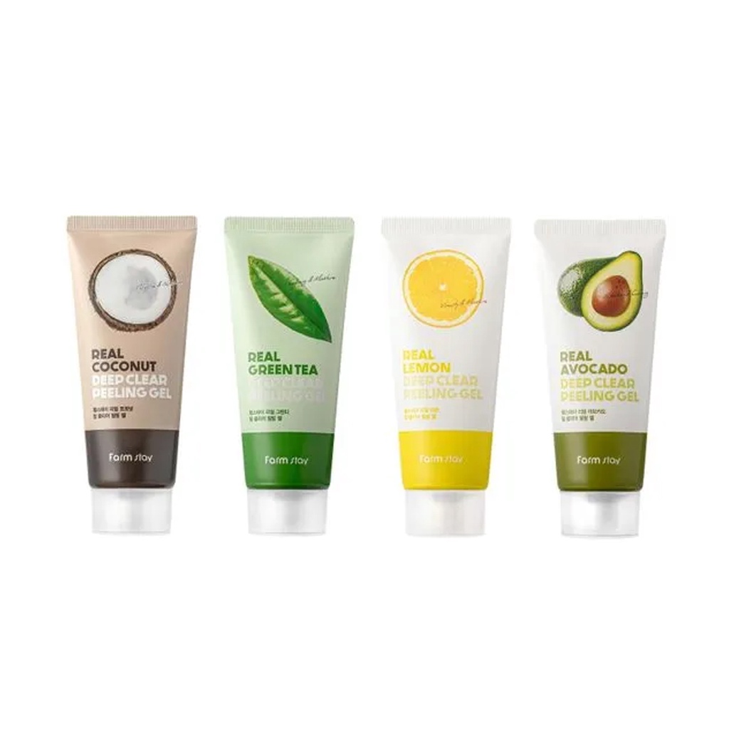 farmstay real deep clear peeling gel 4 types 100ml - Beauty