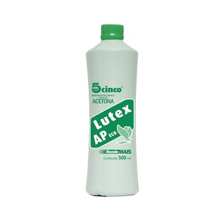 Acetona 5 Cinco Lutex AP Eco - 500ml em Oferta na Shopee