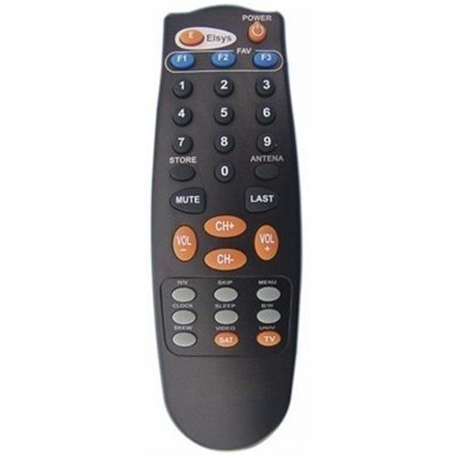 Kit 2 Controle Remoto Parabolica Elsys Preto Le -1094