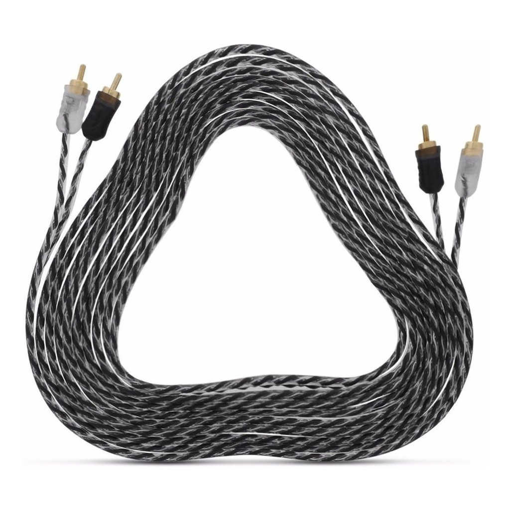 Cabo Rca Taramps 5 Metros Plus Injetado Blindado 5m Som - Audio