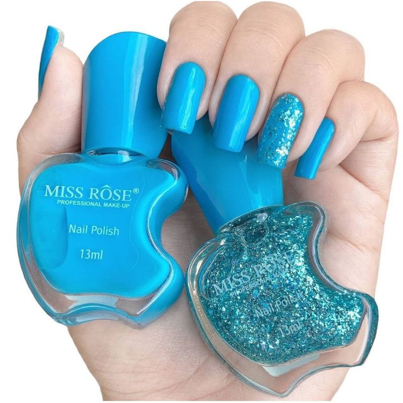 esmalte miss rose 13ml gliter ou cremoso