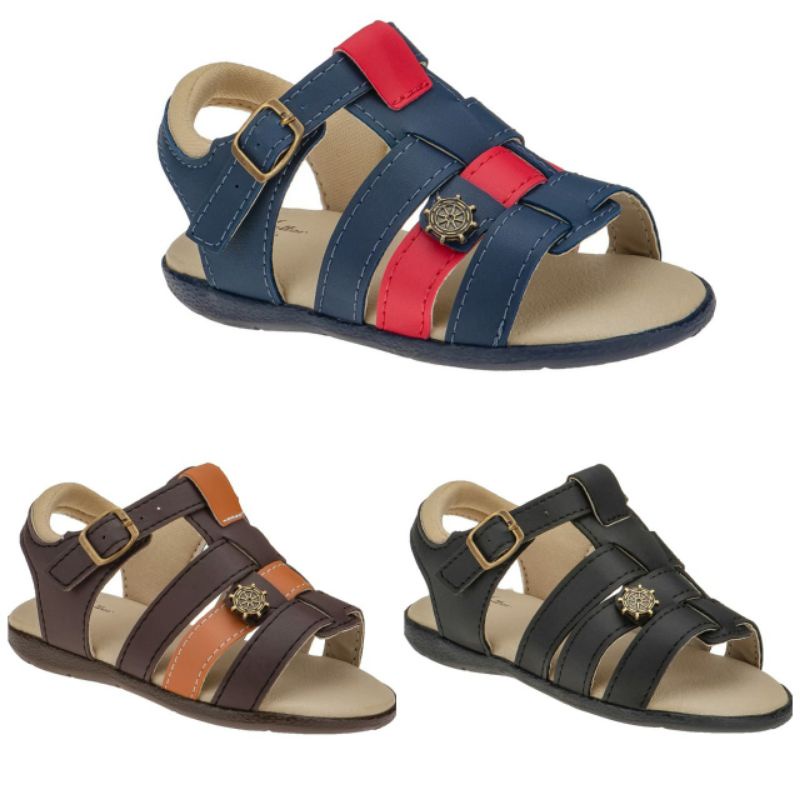 Papete Sandália Infantil Menino Masculino Estilo Elegância