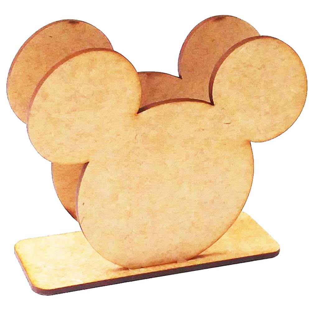 Kit 10 porta guardanapo mickey mdf festa infantil aniversário decoração de mesa