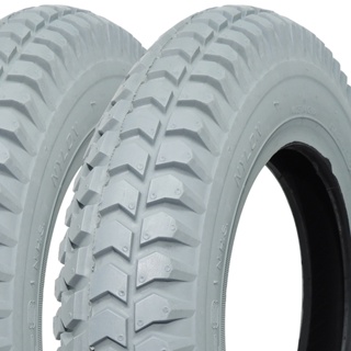 Kit 2 Pneus Cadeira de Rodas Motorizada Primo Power Trax 3.00-8 Cinza em Oferta na Shopee