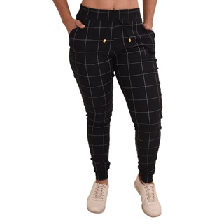 Calça Jogger feminina Cintura Alta Skinny Elastano Blogueira Envio Imediato em Oferta na Shopee