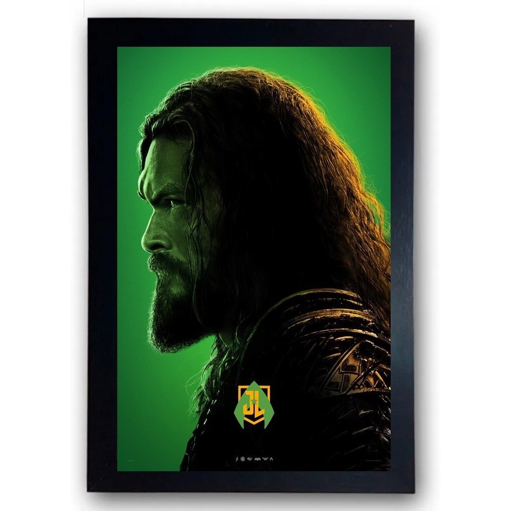 Quadro Aquaman Liga Da Justiça Moldurado Cod1