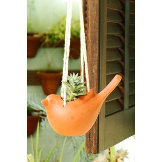 Vaso Cachepot Hanger Suspenso Passarinho Cerâmica Para Suculentas e Cactus em Oferta na Shopee