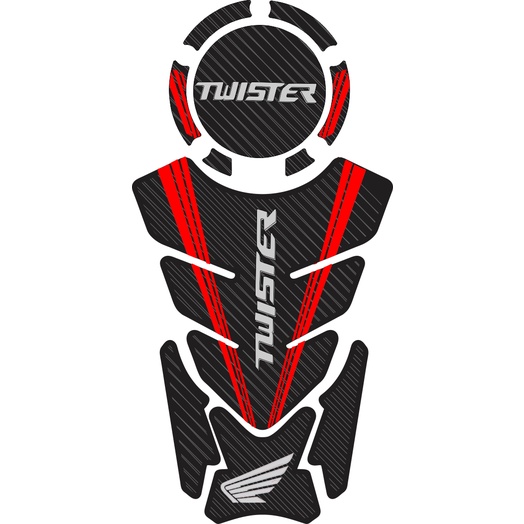 Adesivo Tankpad 3D Protetor Tanque Bocal Fan 125i 160 Titan CB 250 Twister Bros XRE 190 300 650f Twister