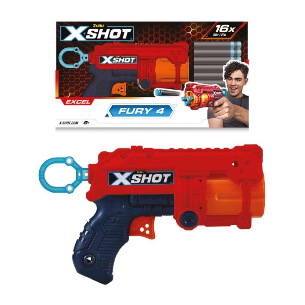 Lancador X-shot Red - Fury 4 em Oferta na Shopee