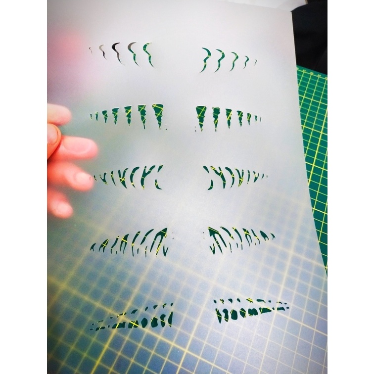Molde Stencil p/ Pinturas de Iscas Artificiais de Pesca em Oferta na Shopee