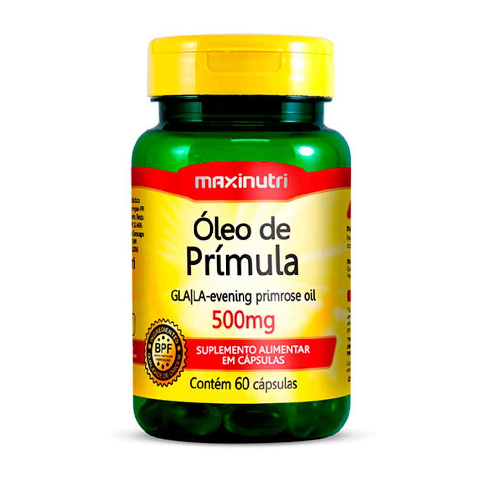 Óleo de Primula 60 Capsulas 500mg Maxinutri