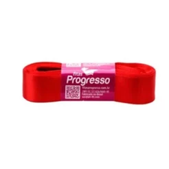 Fita Cetim Progresso 22mm nº5 10m 1354 Vermelho Tomate - 1un