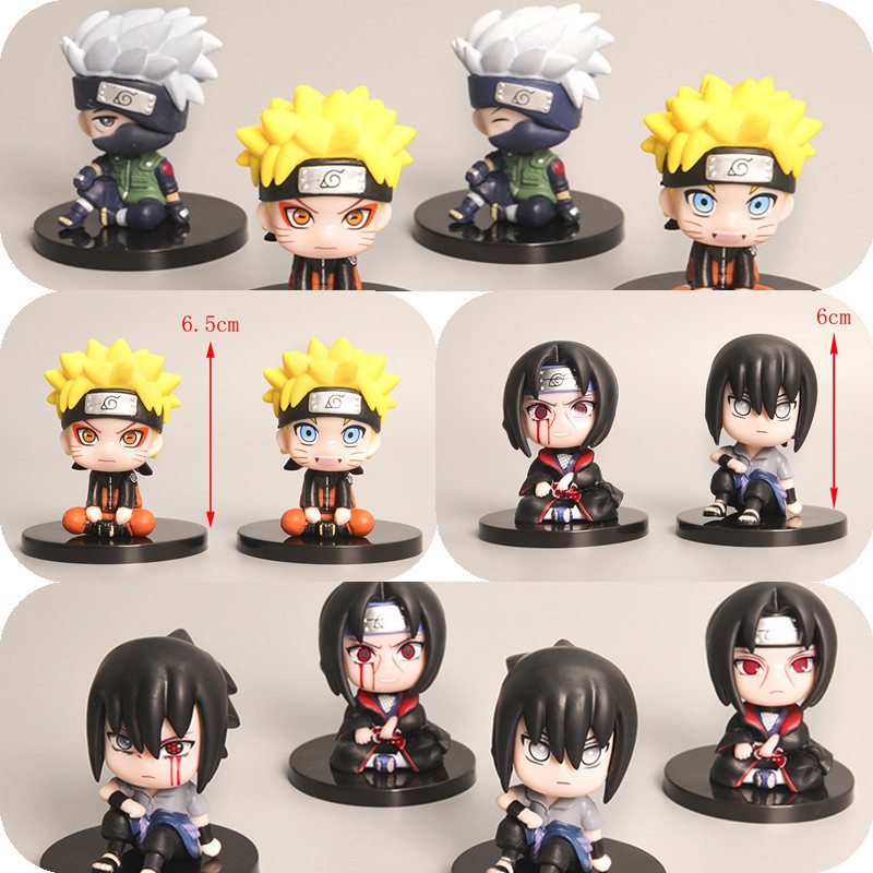 Kit 6 Boneco Naruto Sakura Sasuke Itachi Kakashi Obito - ActionCollection -  Bonecos - Magazine Luiza