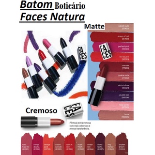 Batom Faces Matte ou Cremoso da Natura com 3,5 g