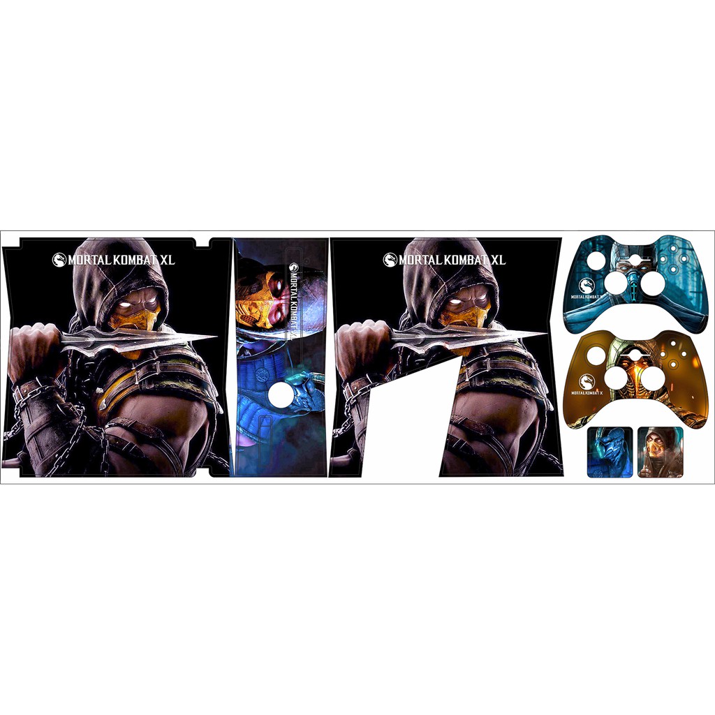 Skin Adesiva Xbox 360 Slim - Mortal Kombat X