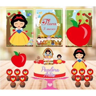 Kit festa A Branca de neve Cut em Oferta na Shopee