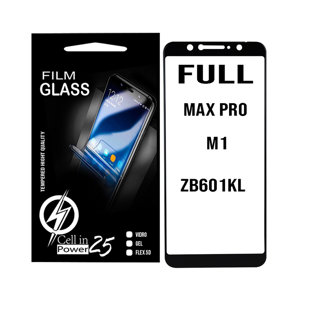 Película De Vidro 3d Borda Curvada asus Zenfone Max Pro M1 ZB602KL - Cell In Power25