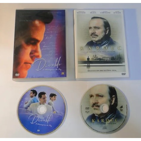 DVD - Divaldo O Mensageiro da Paz + Kardec A História por Trás do Nome - Ano de Produção: 2019 (2 DVD's)