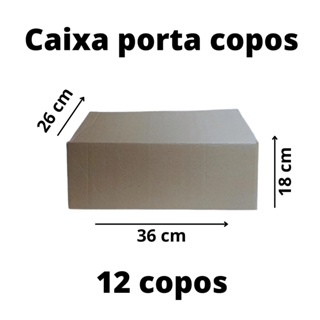 3 Caixas De Papelão 36 X 26 X 18 P/ 12 Copos C/ Div Mudança em Oferta na Shopee