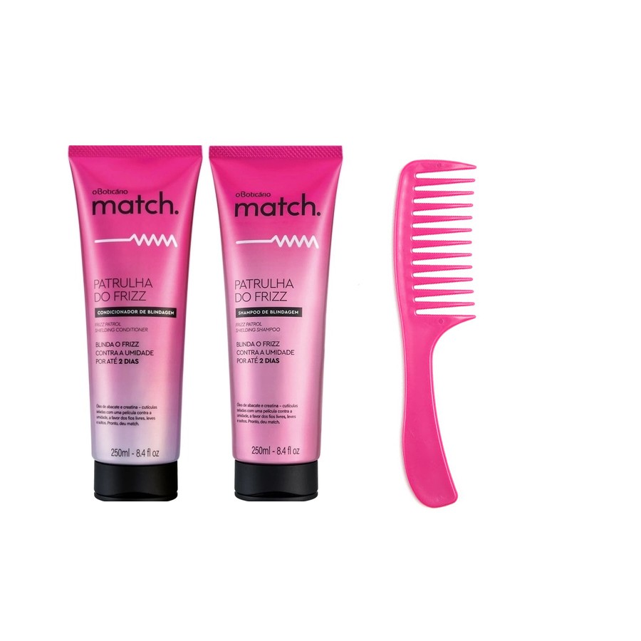 Kit Shampoo + Condicionador Match Patrulha do Frizz O Boticário