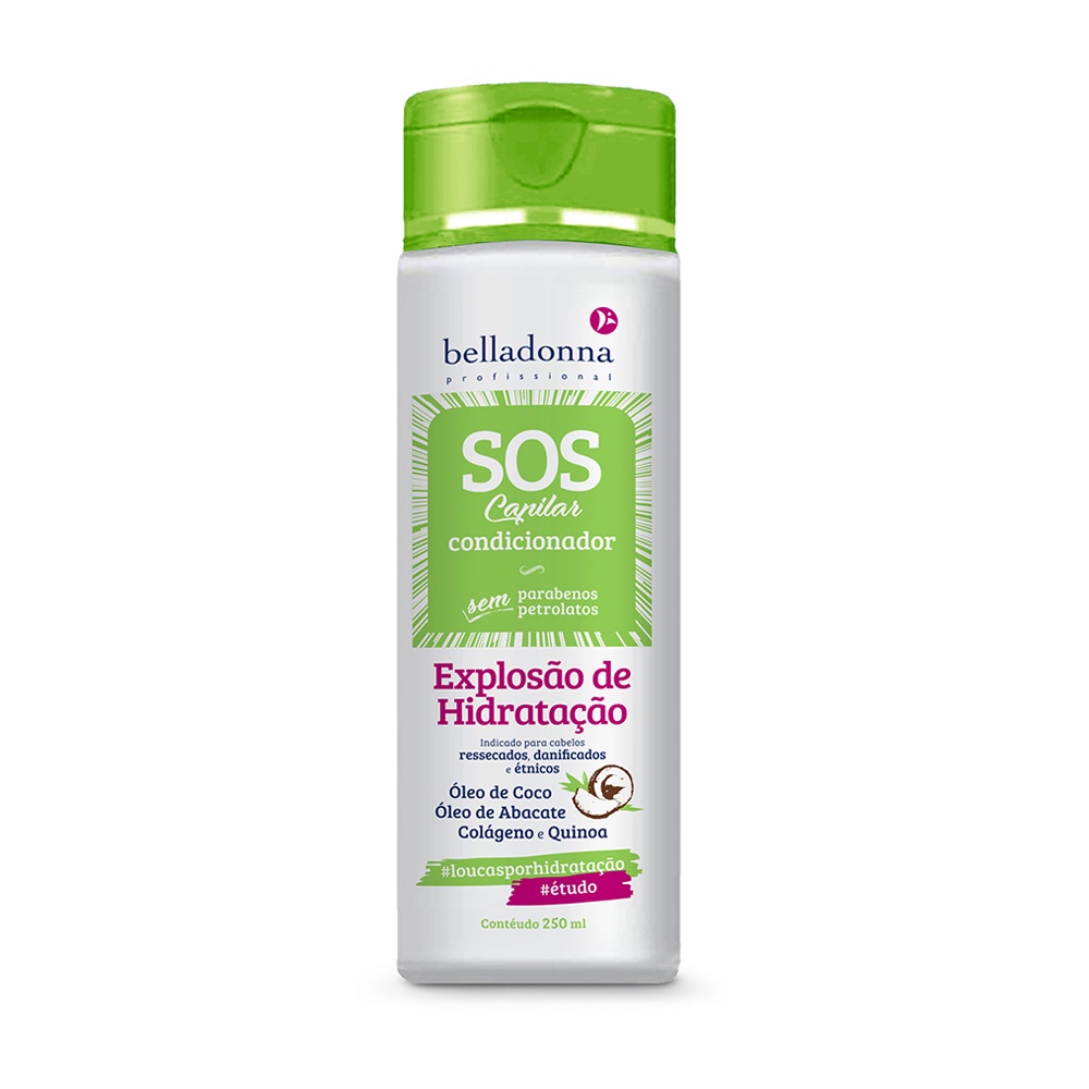 Condicionador SOS Explosão Hidratação 250ml Belladonna