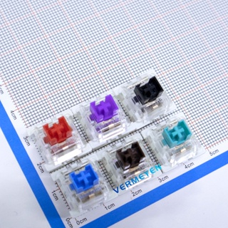 Outemu Switch Interruptor Linear De Prata Saidamu Marrom Branco Vermelho Azul À Prova De Poeira em Oferta na Shopee
