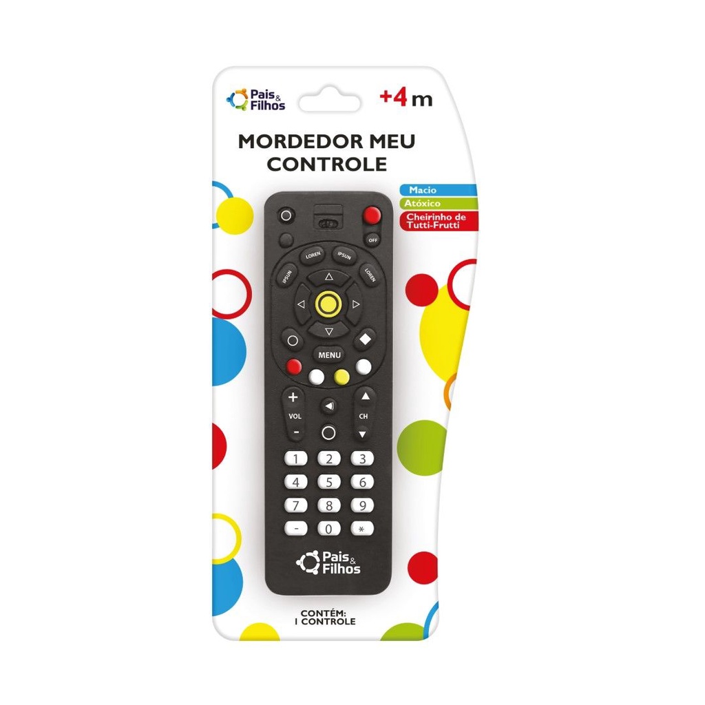 Mordedor P/ Bebês Meu Controle 3330 - Pais E Filhos - Mom & Baby