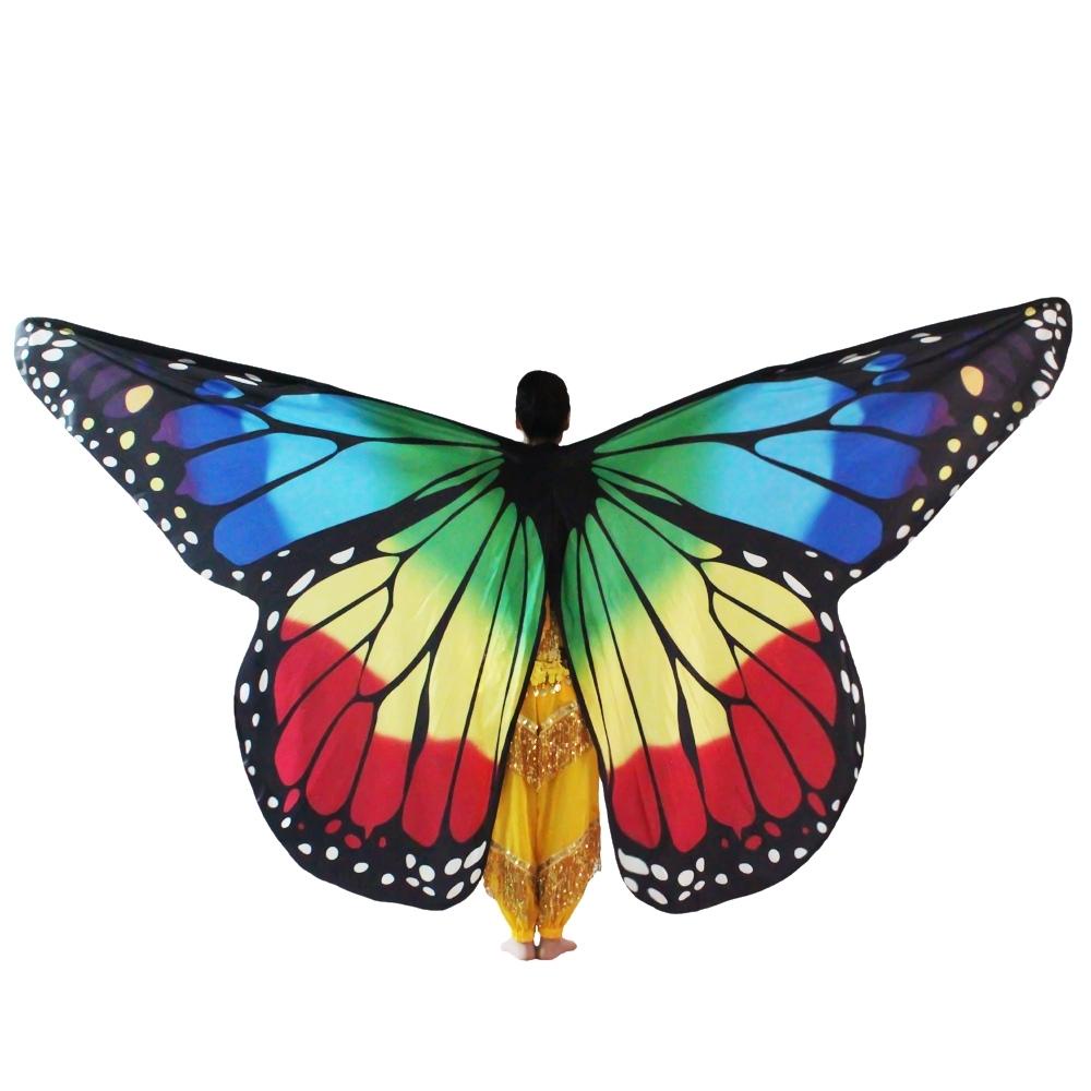 Véu Wings Asas De Borboletas Dança Do Ventre Com Varetas Aberto - VEU-WINGS3