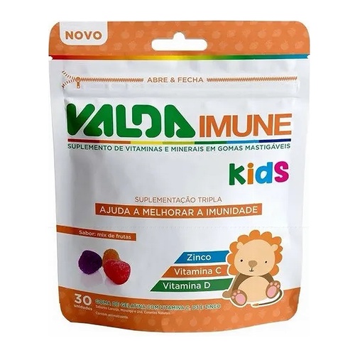 Vitamina Infantil Valda Imune Kids Mastigável