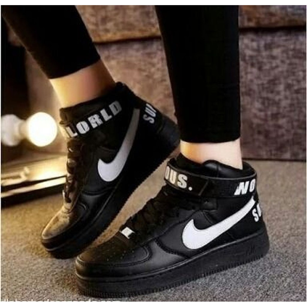 tenis nike air force world famous supreme bota cano alto