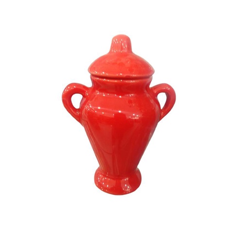 Quartinha De Louça Vermelha C/ASA 12Cm Zp7