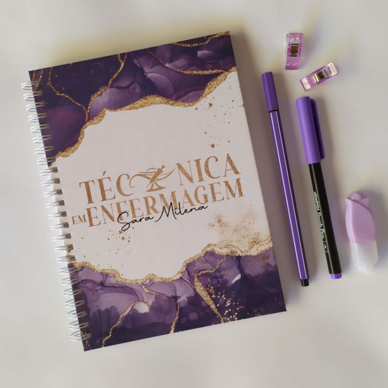 Caderno Pautado Personalizado - Técnica de Enfermagem em Oferta na Shopee