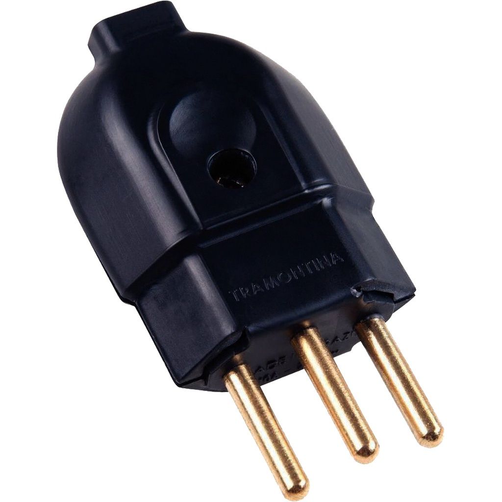 Plug Macho 2P + T 20A 250V Tramontina 57403/007 em Oferta na Shopee