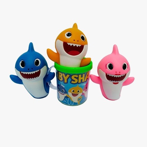 Copo de brinquedo Infantil  Fofa boneco baby shark de vinil + caneca