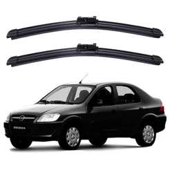 Par Palheta Limpador Para-brisa Dianteiro GM Chevrolet Prisma 2006 A 2012 Kit