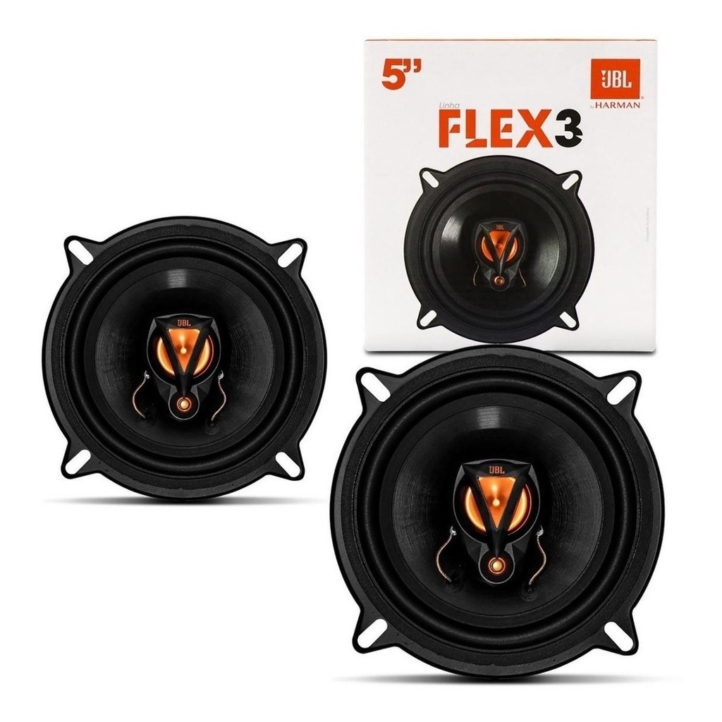 Kit de 2 (un.) de Alto falantes Automotivo Triaxial 5 polegadas Acessórios Carros Jbl Flex 5trfx50 50w Rms 4 Ohms em Oferta na Shopee