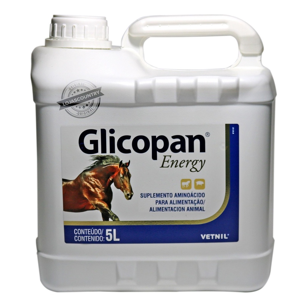 Suplemento Vitamínico Vetnil Glicopan Energy - 5L em Oferta na Shopee