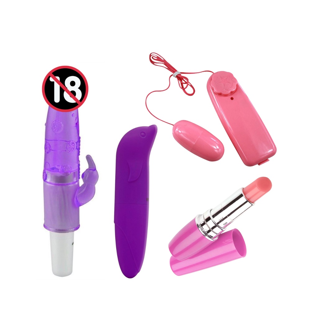 Kit Vibradores Femininos Ponto G Golfinho Bullet Batom Discreto Vibrator G Spot Sex Shop 6156