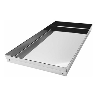 Bandeja Tabuleiro Forma P/ Assar Canto Liso 30 X 15 X 2 Inox