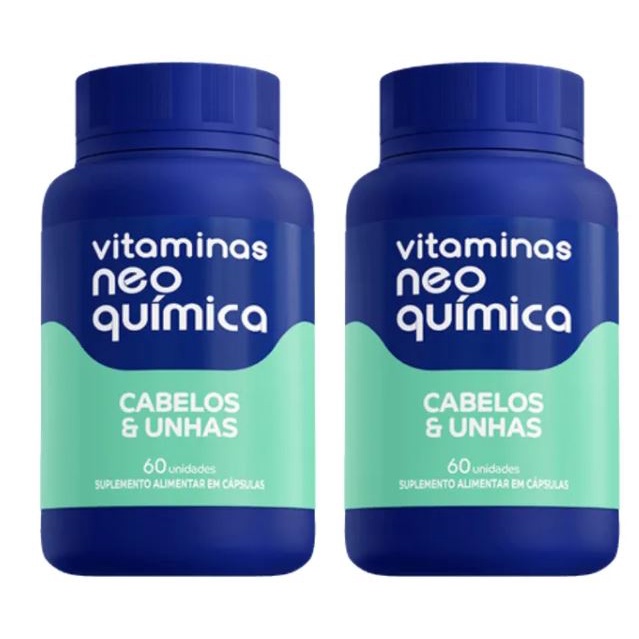 02 unidades Suplemento Alimentar Cabelos e Unhas Centro Labs Neo Química 60 Cápsulas cada em Oferta na Shopee
