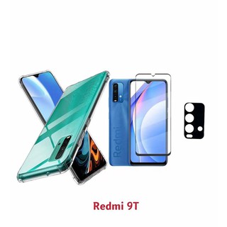 Capa Capinha Case Air Bag Xiaomi Redmi 9T + Pelicula DE Vidro 9D+Pelicula Camera 3D