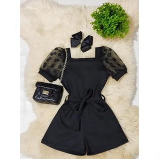 Macaquinho - Juvenil - 12 ao 16 - Meia Manga Tule em Oferta na Shopee