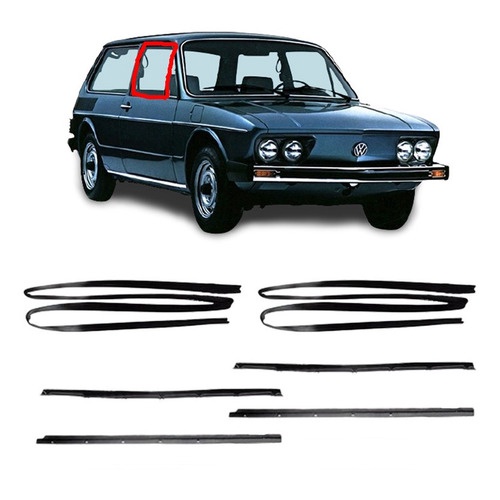 Kit Canaleta Pestanas Interna E Externa Brasilia Variant 2 em Oferta na Shopee