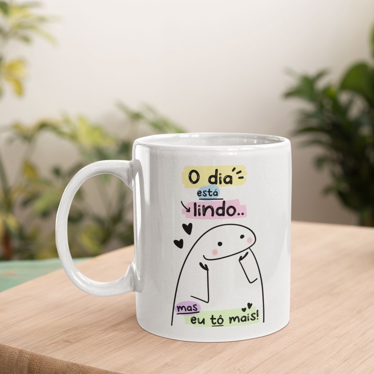 Caneca Porcelana Personalizada Presente Florks Meme Lembrança Brindes Shopee Brasil 