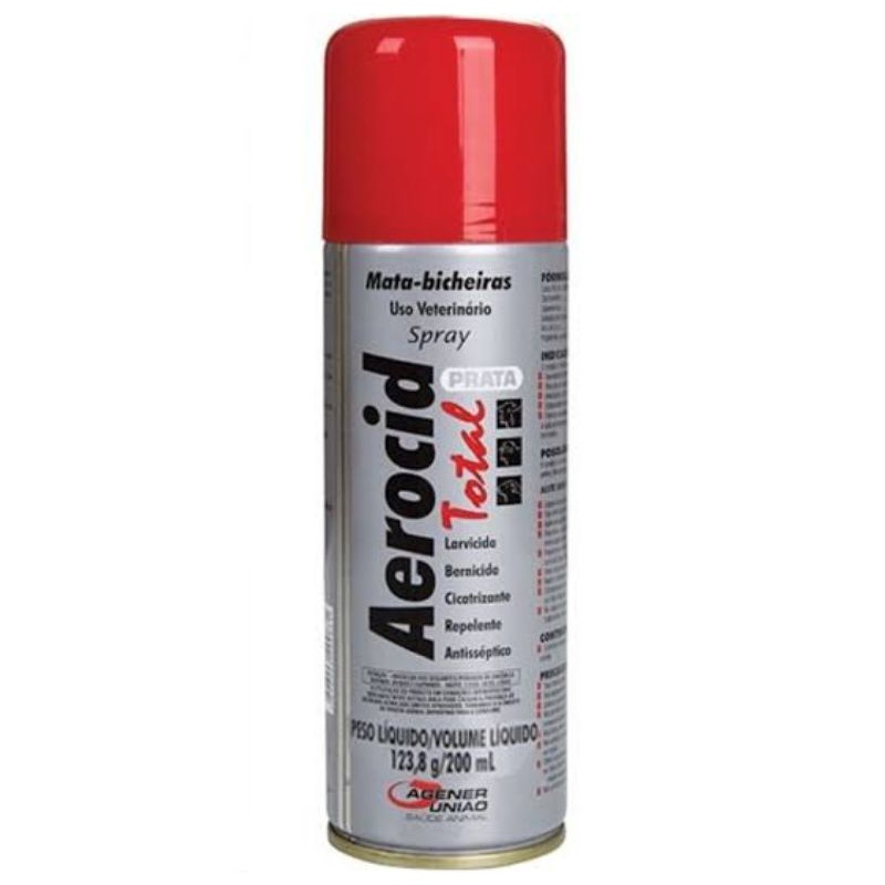 Aerocid Prata Spray matabicheira com cicatrizante 200ml