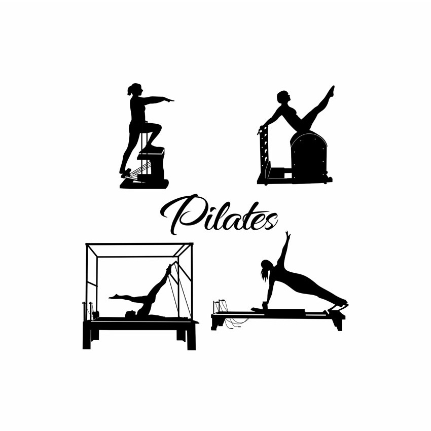 Kit Adesivos Pilates desenhos decoração exercício | Shopee Brasil